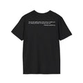 Passer-by black t-shirt.